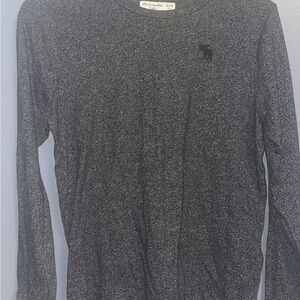 Abercrombie Kids Heather Gray Long Sleeve Tee